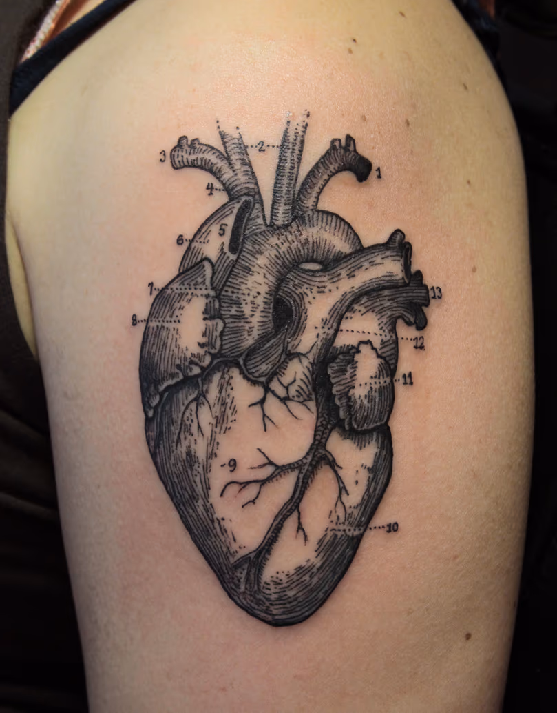 Heart Etching
