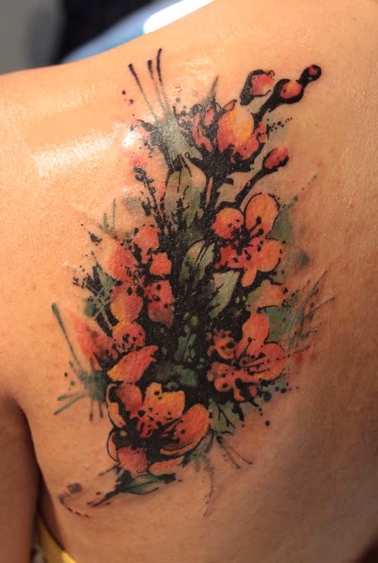 Blossom Tattoo Cover Up