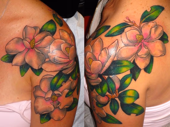 Magnolia Flower Tattoo