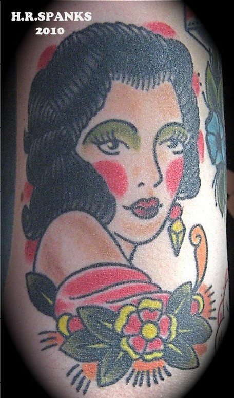 traditional girl Tattoo