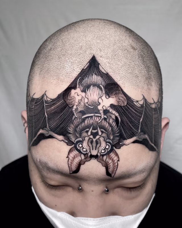 Bat Head Tattoo