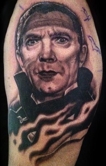 Bela Lugosi Portrait Tattoo