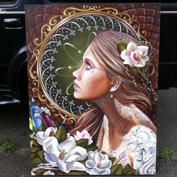 Fusion Ink Oil Painting by Johnny Smith