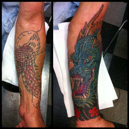 Dragon Cover Up Tattoo