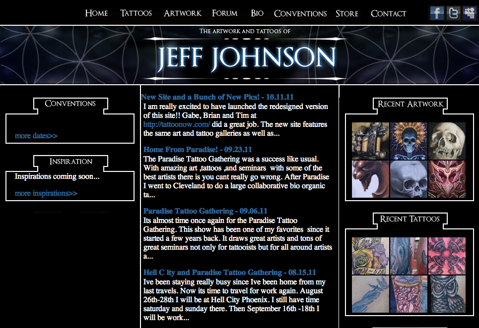 Jeff Johnson Tattoos
