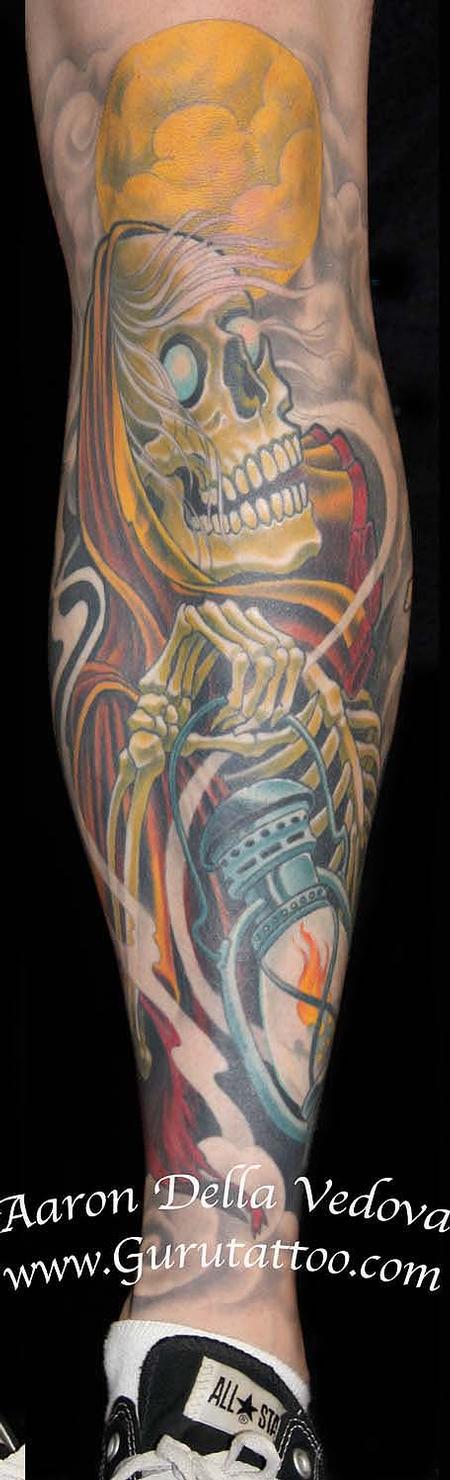 Aaron Della Vedova Grim Reaper Tattoo