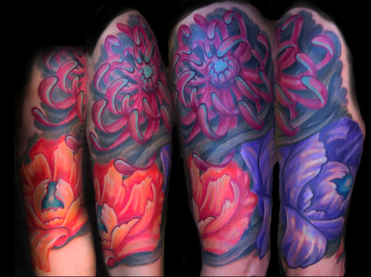 Flower-Tattoo-Sleeve