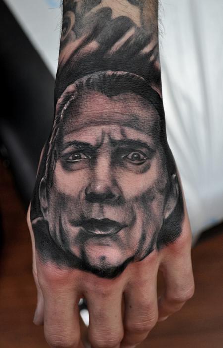 Bela Lugosi Hand Tattoo