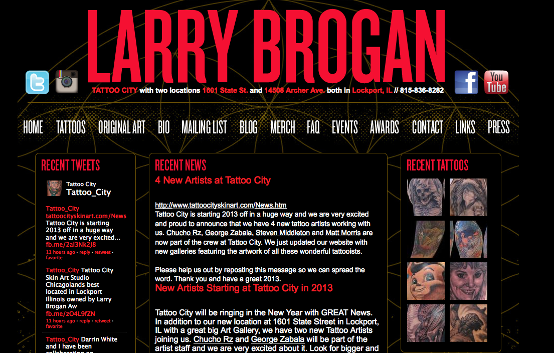 New Custom Website-LarryBrogan.com