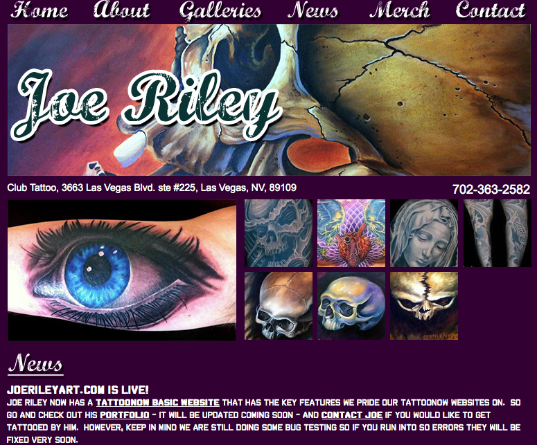 New Custom Website: Joe Riley
