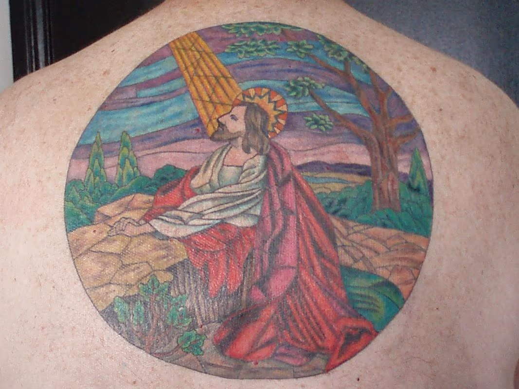 stained glass Jesus Prayer