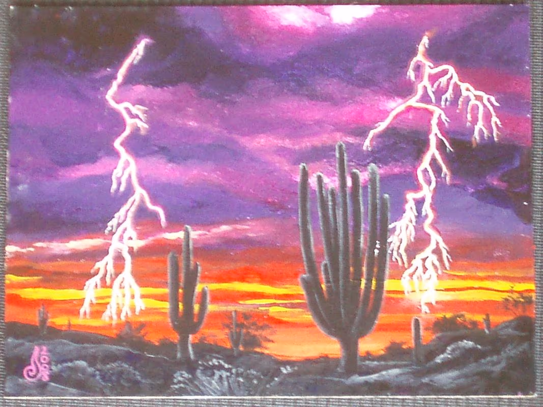 Desert lightning