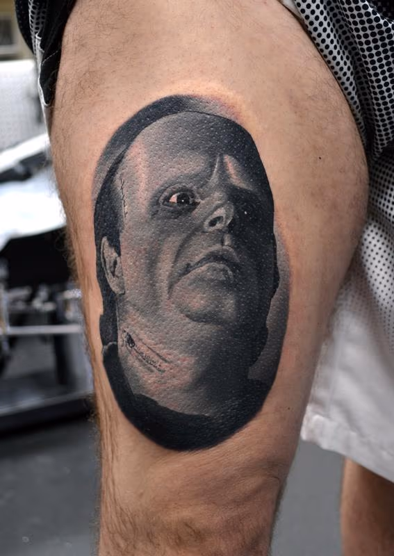 Young Frankenstein Portrait Tattoo