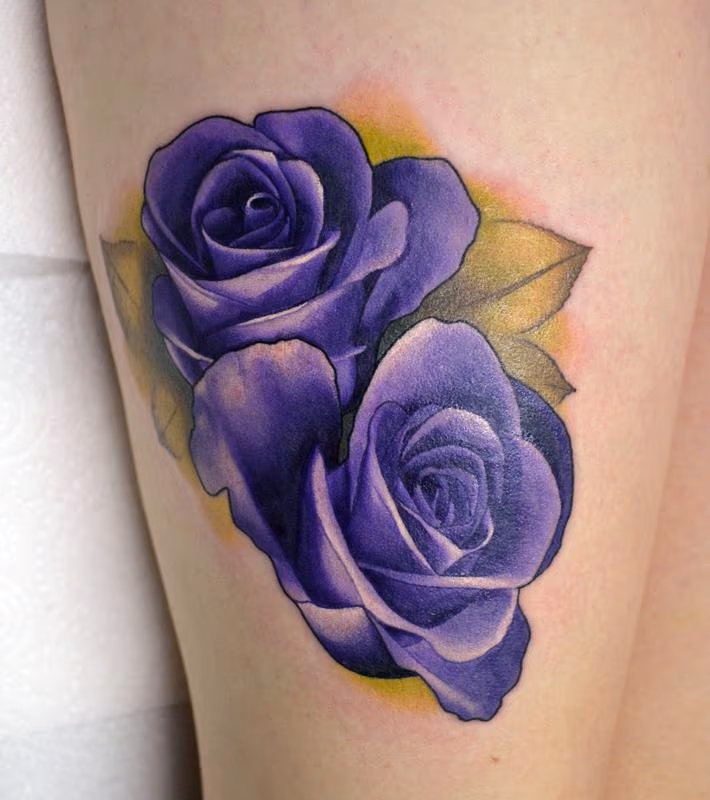 Realistic Purple Roses