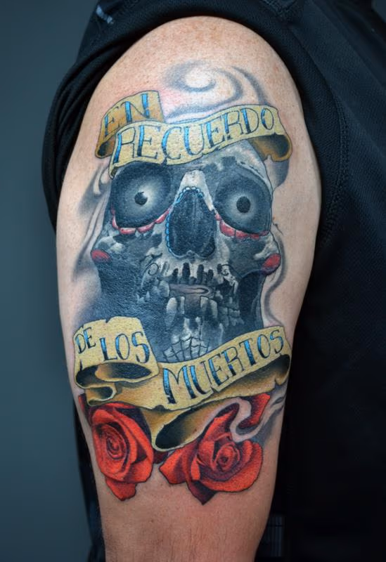 Day of The Dead Rememberance Tattoo