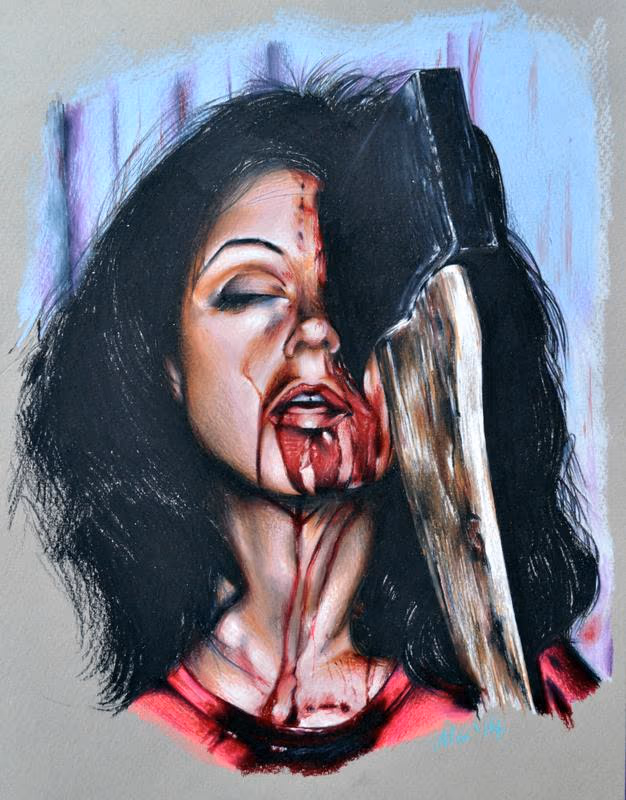 Friday 13th Colour Pencil Drawing