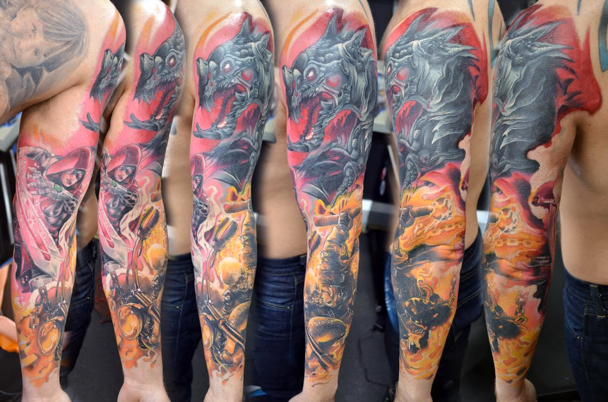 Ghost Rider / Guillotine Marvel Sleeve