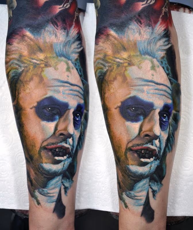 Beetlejuice!! Beetlejuice!! Beetlejuice!! Portrait Tattoo