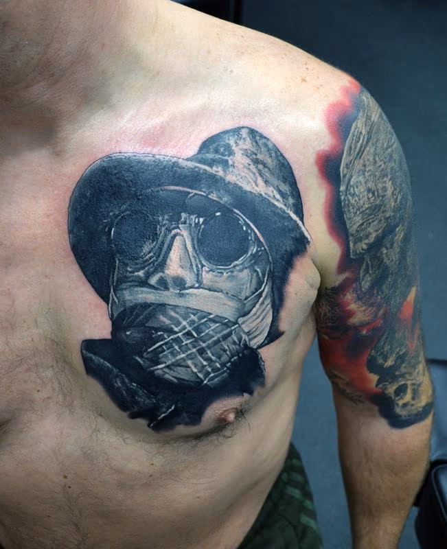 Invisible Man Portrait Tattoo