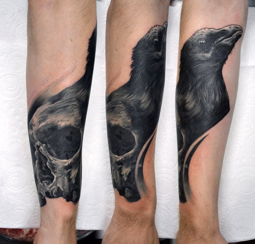 Raven and Skull Morph