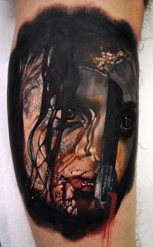 Evil Dead Portrait Tattoo