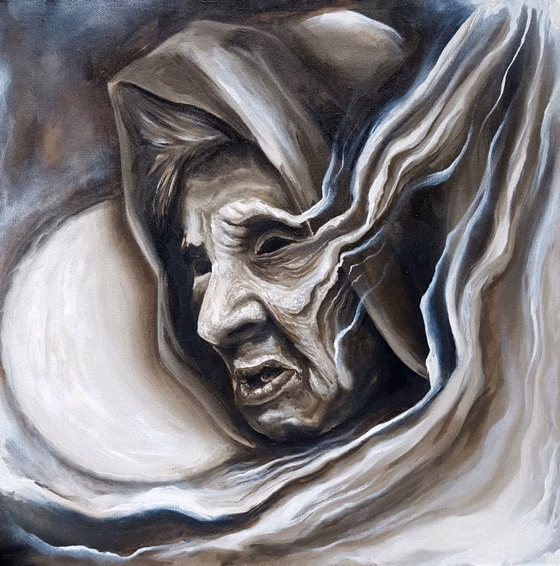 The Watcher Oil Painting