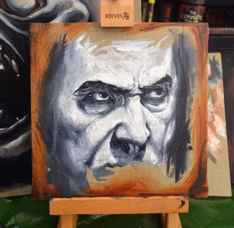 Bela Lugosi Oil Portrait