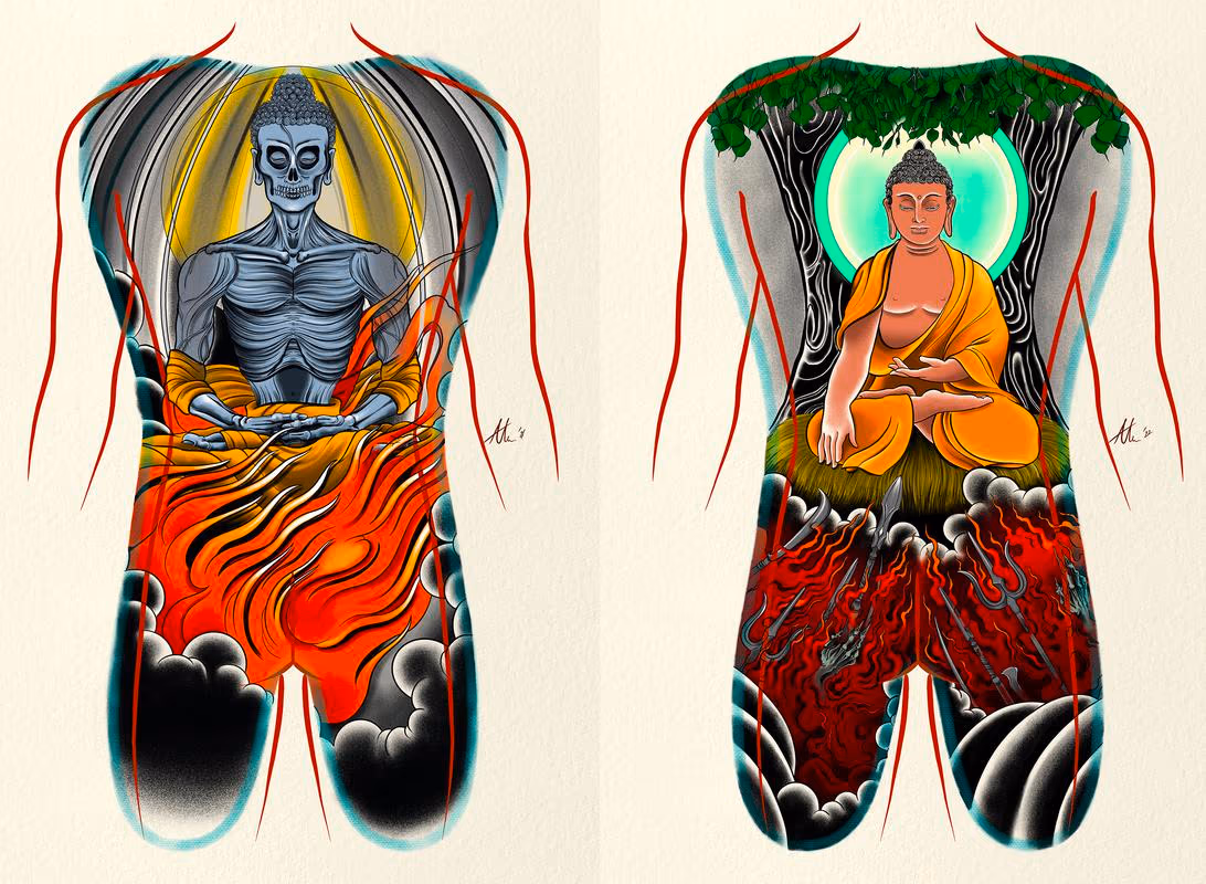 Buddha Backpiece Studies