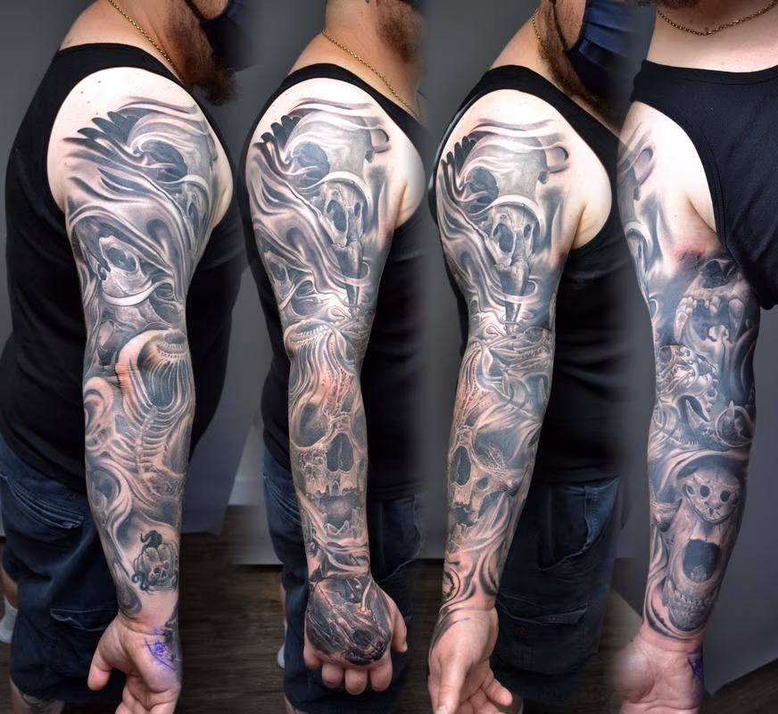 Skull Totem Sleeve