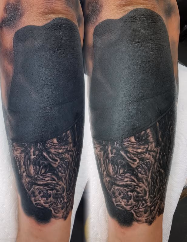 Freddy Kreuger Portrait Tattoo