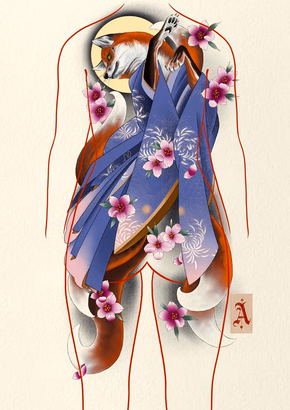 Kitsune Backpiece Concept