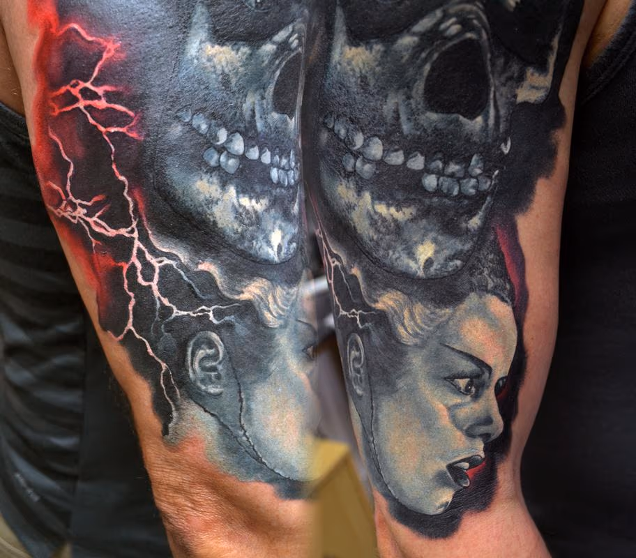 Mini Bride Of Frankenstein Portrait