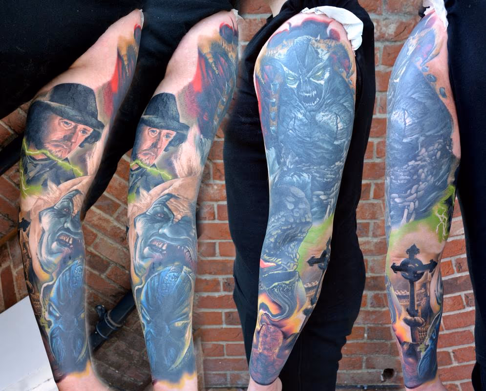 Spawn Sleeve Tattoo
