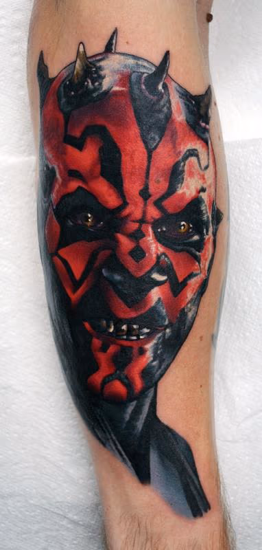 Darth Maul Portrait Tattoo