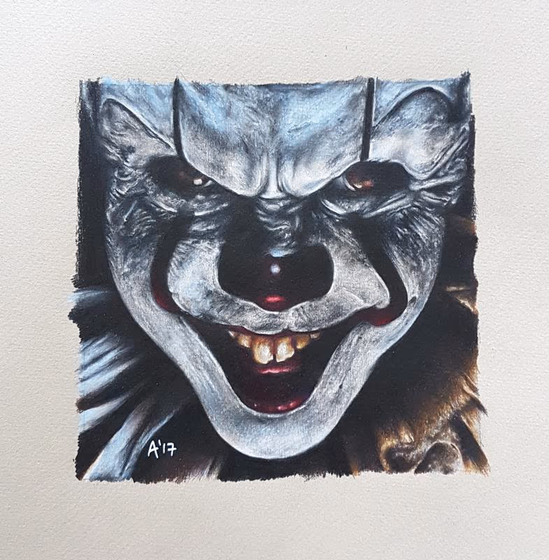 Pennywise Colour Pencil Portrait