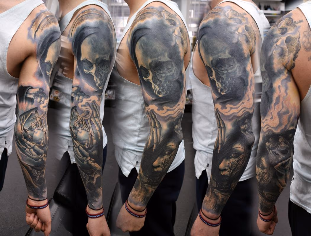 Grim Reaper / Death Sleeve Tattoo