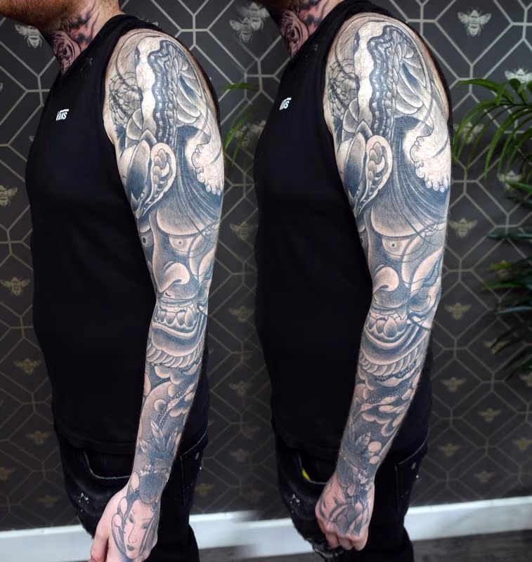Healed and settled Snake and Hanna Sleeve