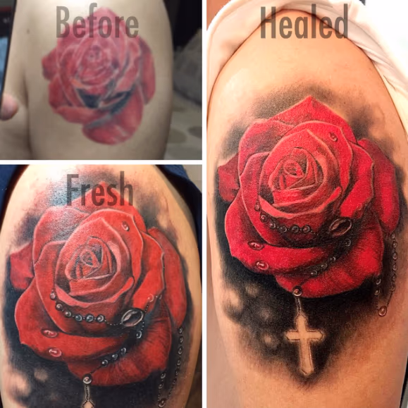 Rose & Rosary Beads