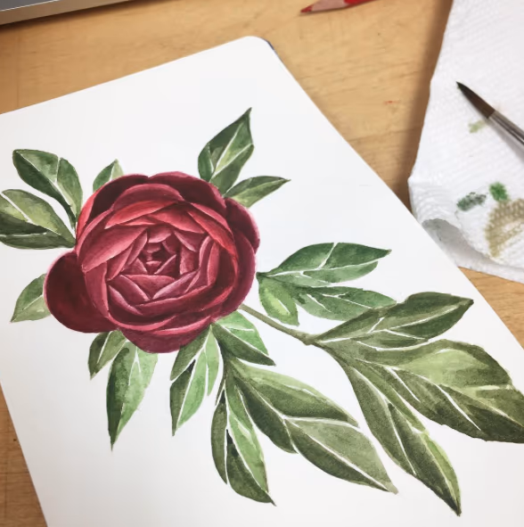 Watercolor Rose