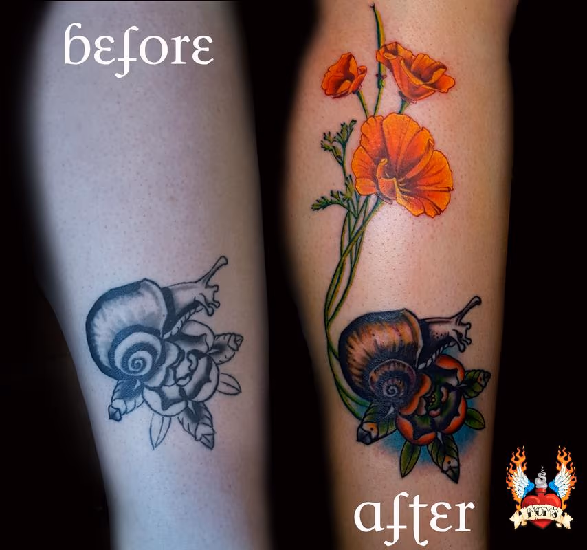 Snail Poppies rework