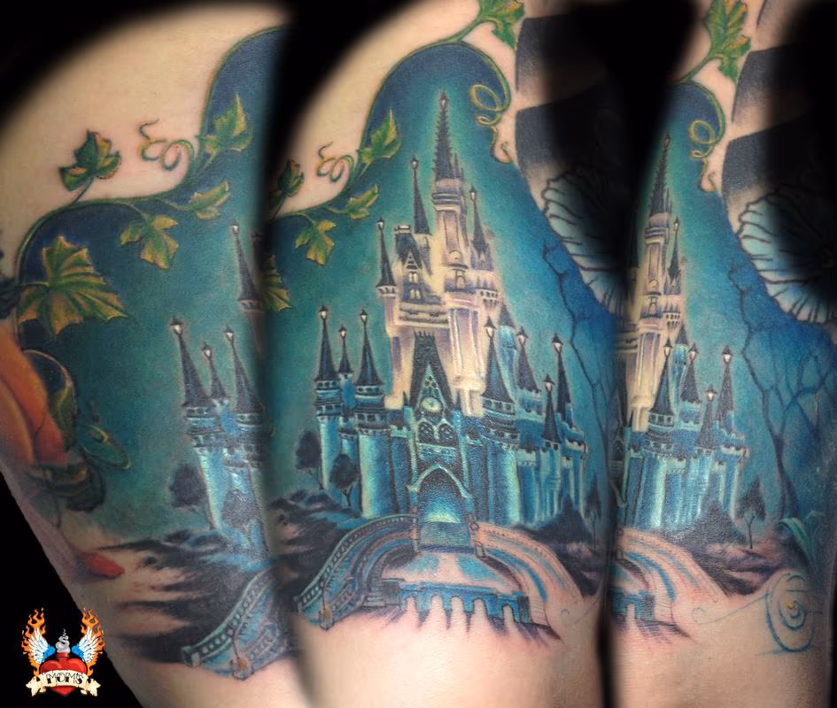 Cinderella castle underarm
