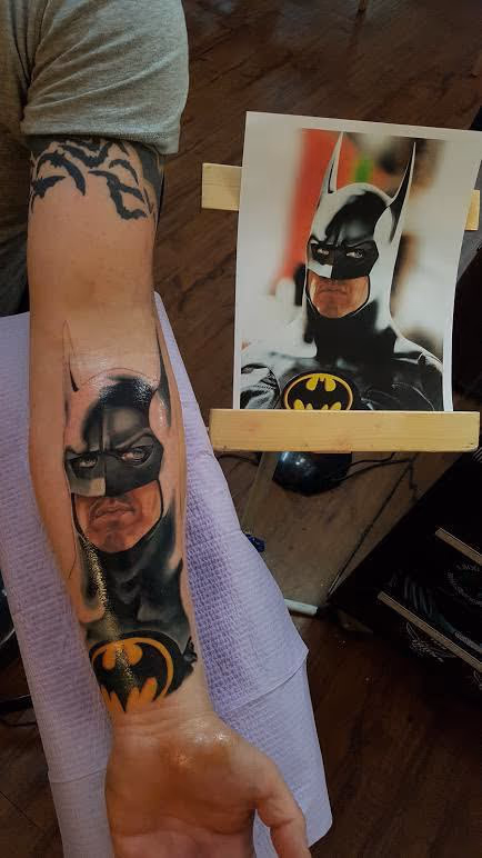 Batman color portrait