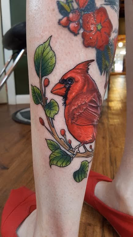 Color Cardinal Tattoo