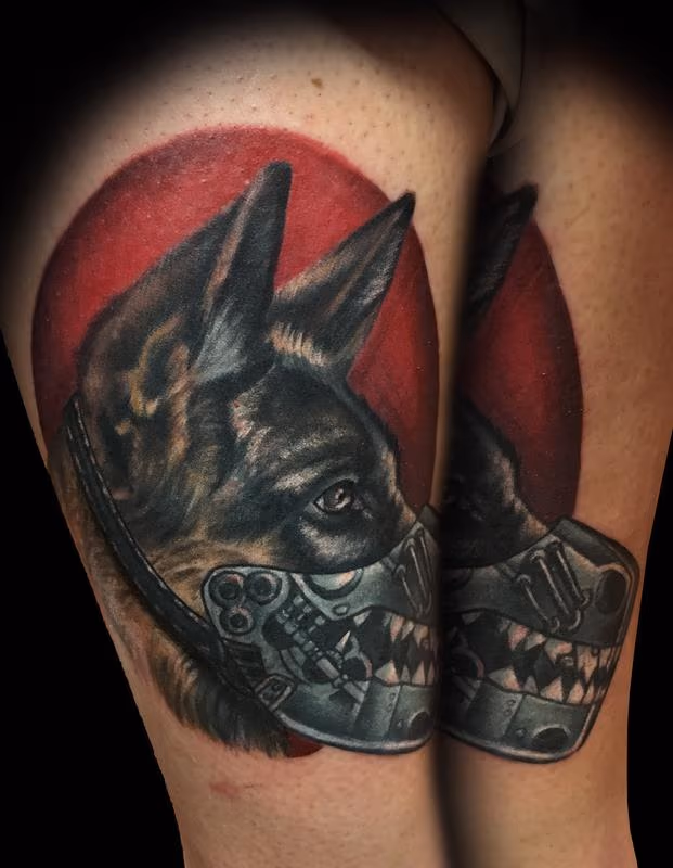 Muzzled Dog