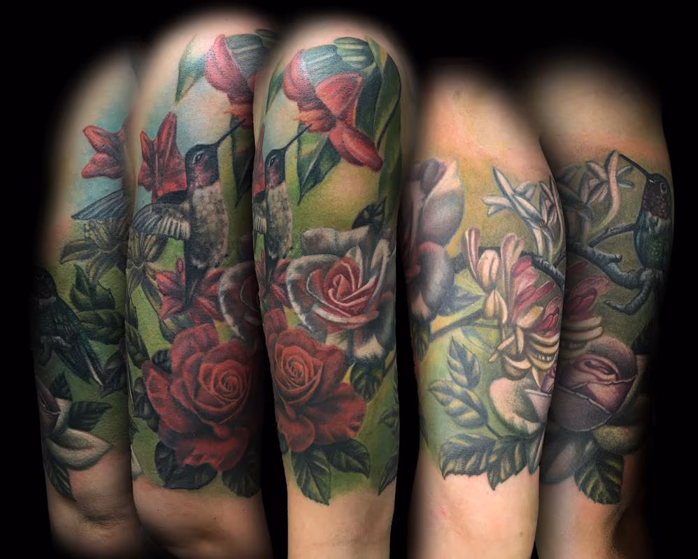 Hummingbirds and Floral