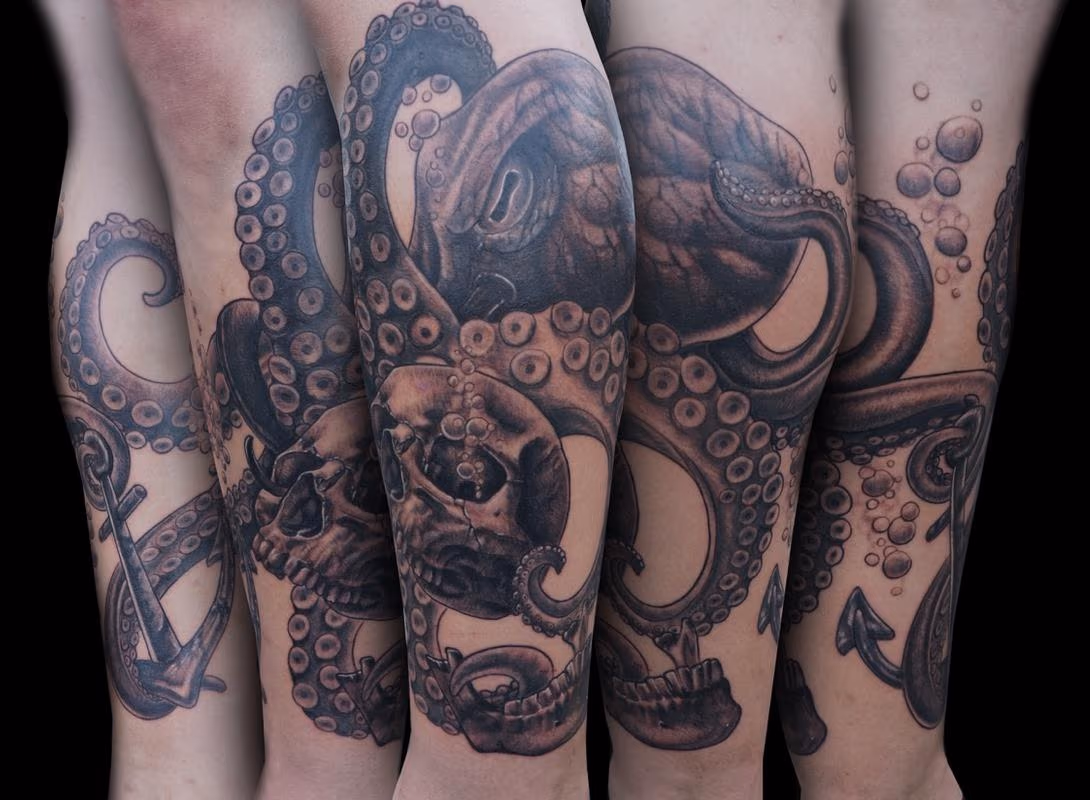 Octopus & Skull