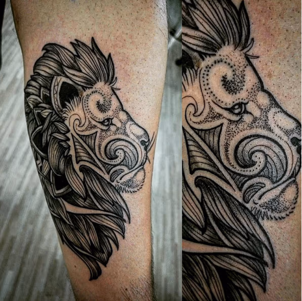 Dotwork Lion