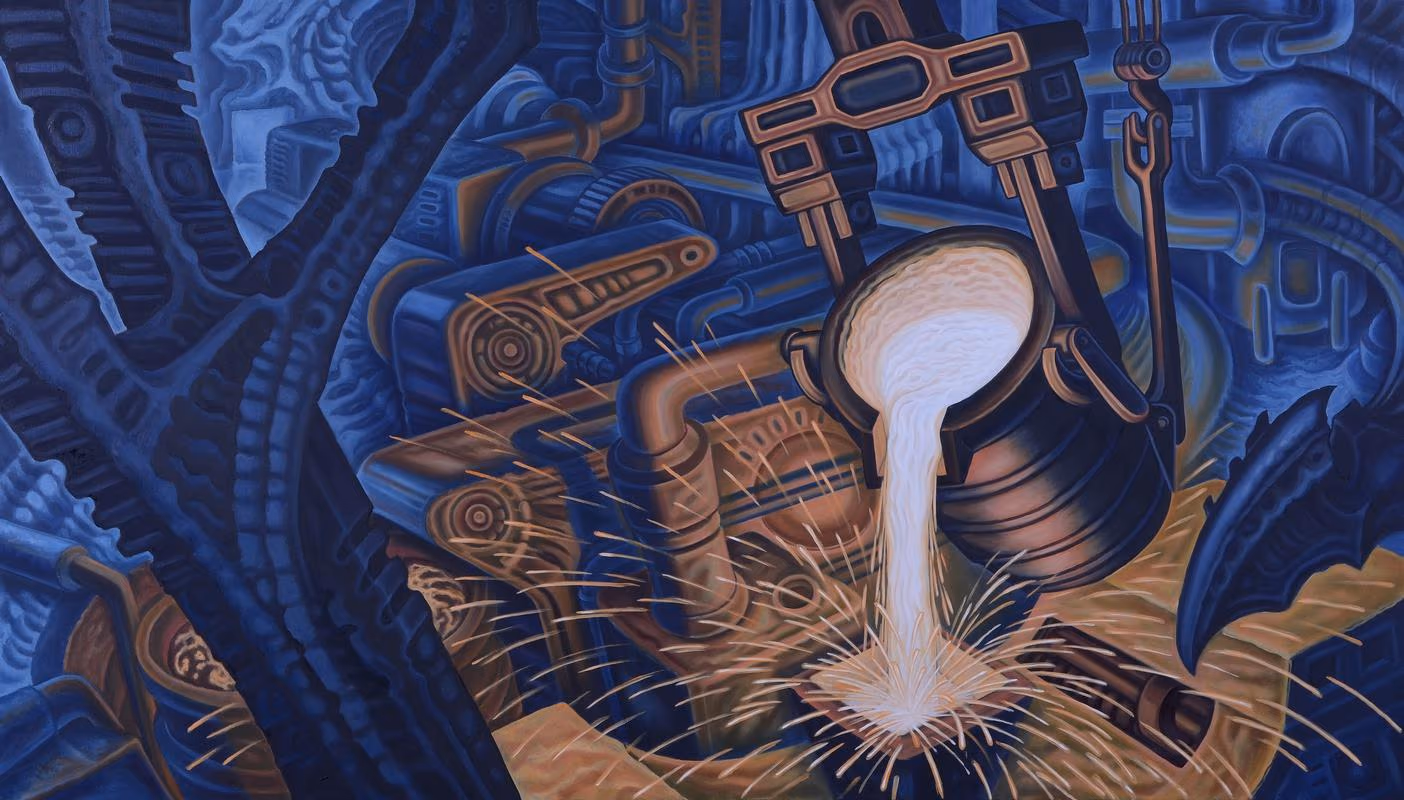 OIL ON CANVAS 2015, 4FT X 7FT