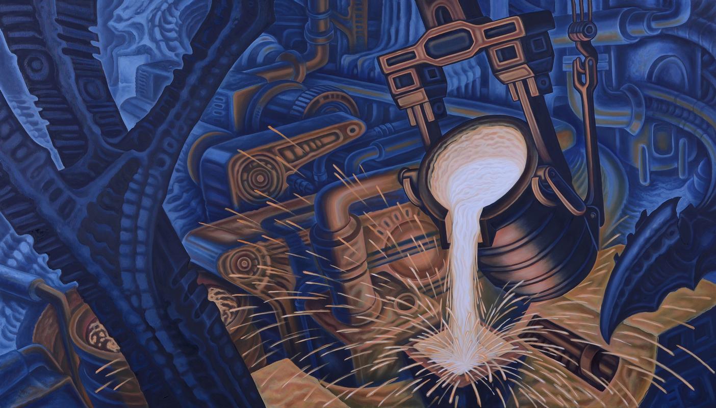 OIL ON CANVAS 2015, 4FT X 7FT