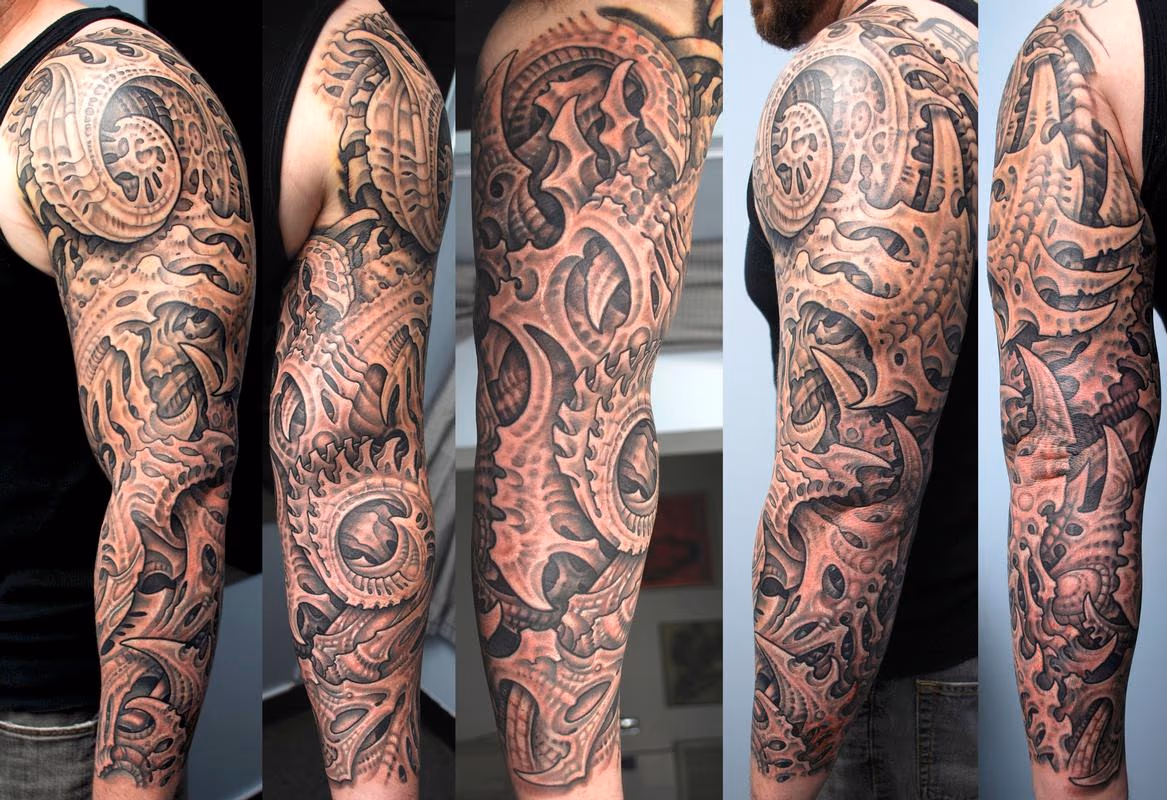 Biomech Black and Gray Sleeve